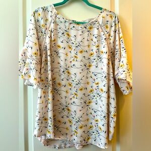 Loft floral blouse xl